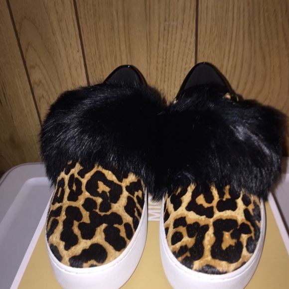 Michael Kors Maven Faux Fur Haircalf Platform Sneakers - Picture 2 of 4